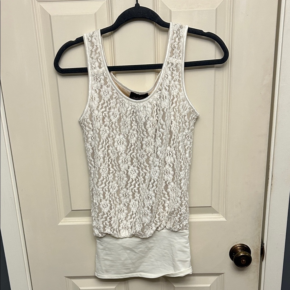 Elegant Cream Lace Women's Top